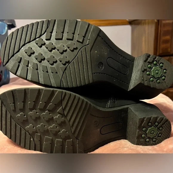 Spring Step Boisa Black water-resistant vegan leather boots shock resist heals - Picture 6 of 10